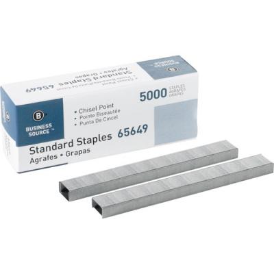 Business Source Chisel Point Standard Staples - Pack of 5000