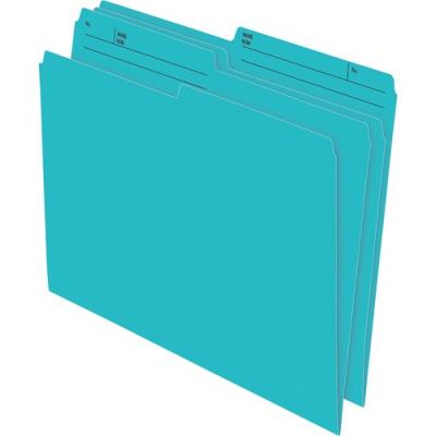 Pendaflex 1/2 Tab Cut Letter Recycled Top Tab File Folder - Pack of 100