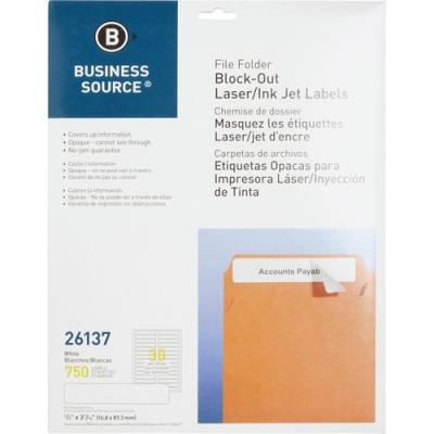 Business Source Block-out File Folder Labels - Pack of 750